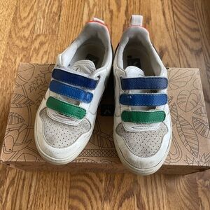Veja Small V-10 Chromedree Leather Multicolor/Little Kids  Size 12.5